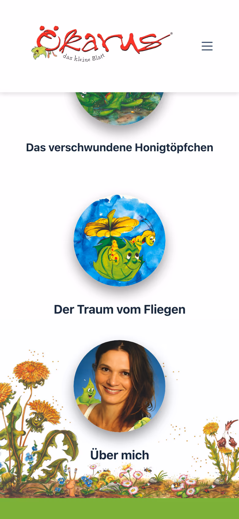 Ausschnitt weiter unten auf der Seite von Ökarus auf dem Handy