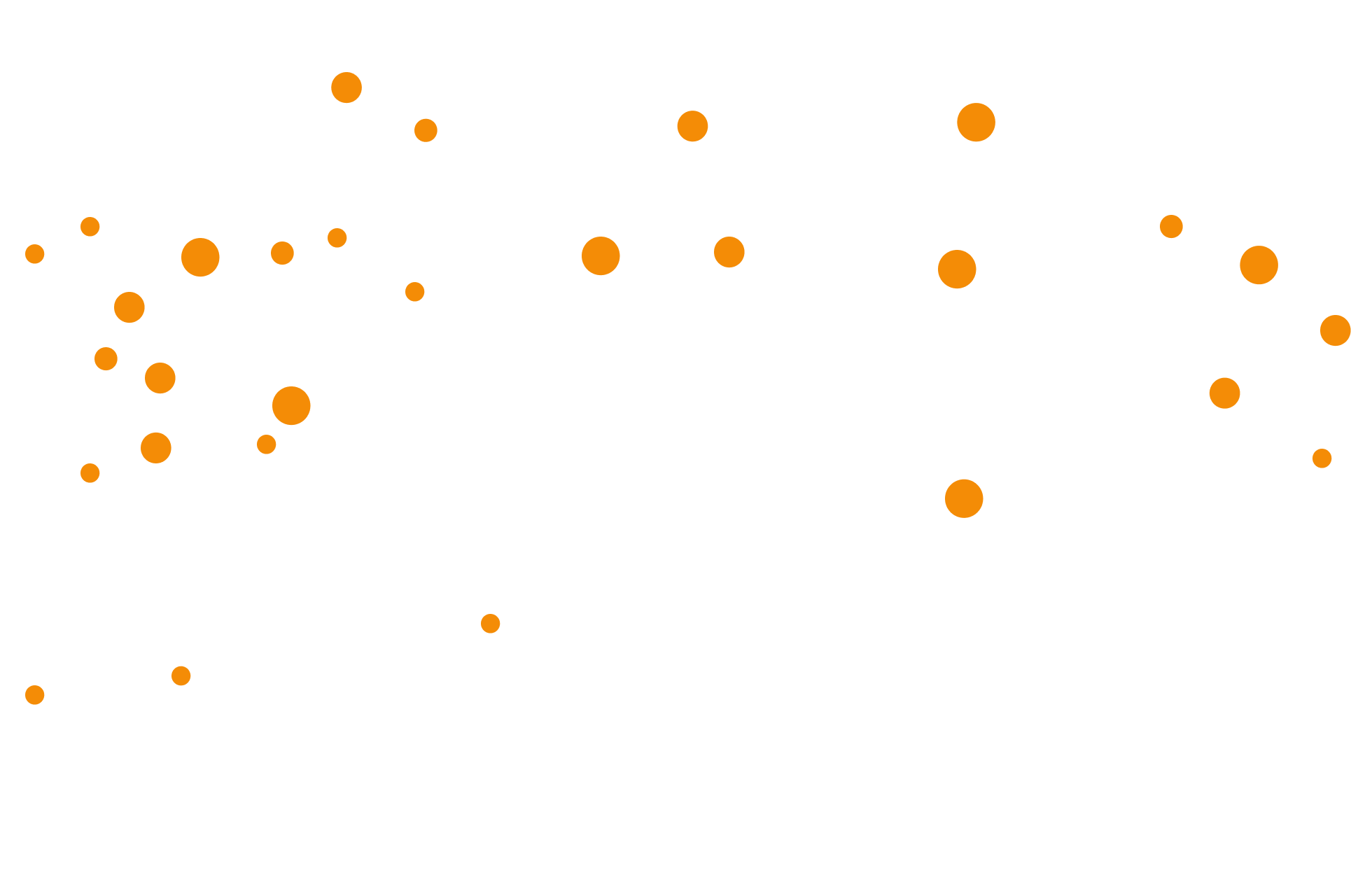 Hintergrundbild mit Orangen Kreisen - 1