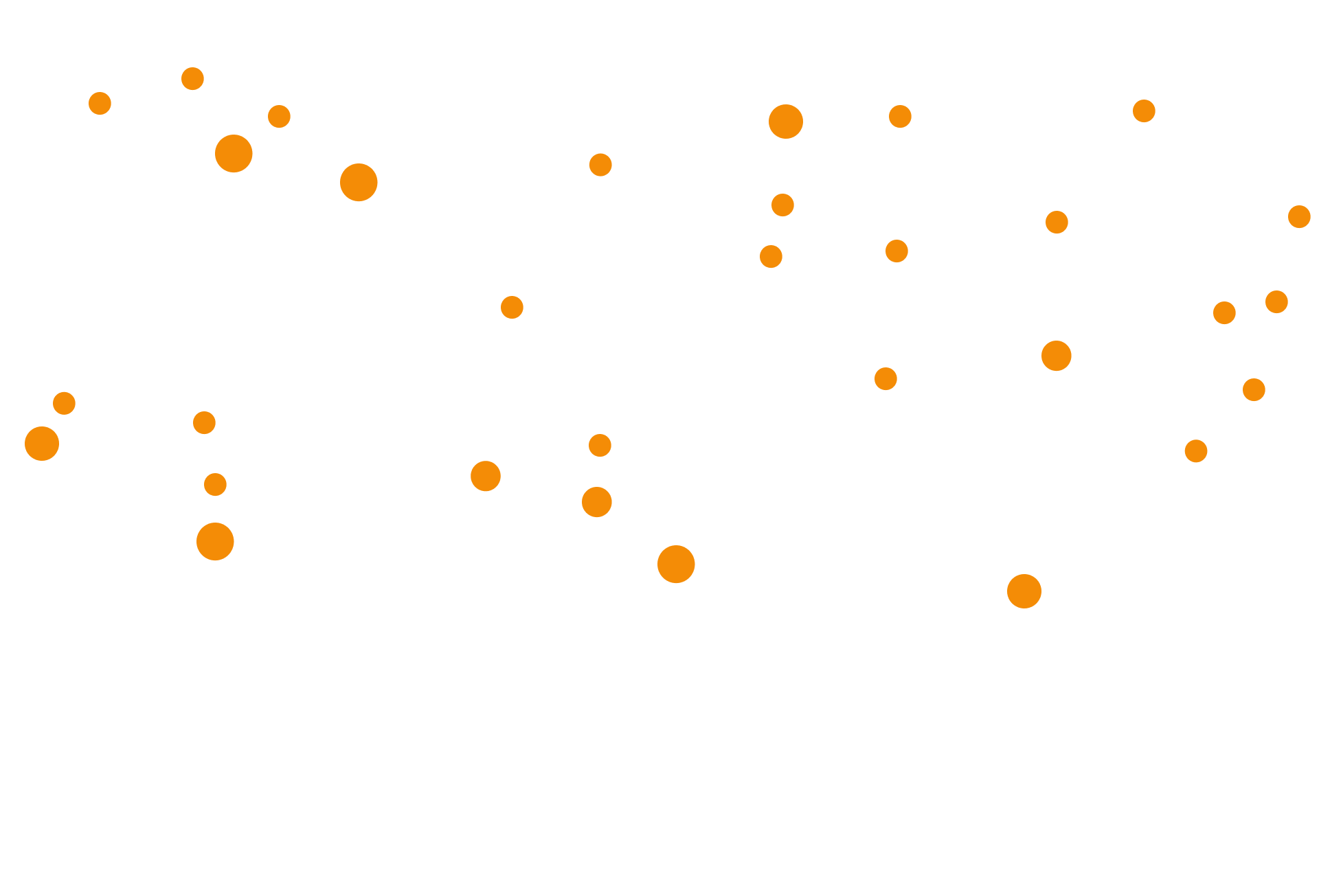 Hintergrundbild mit Orangen Kreisen - 3