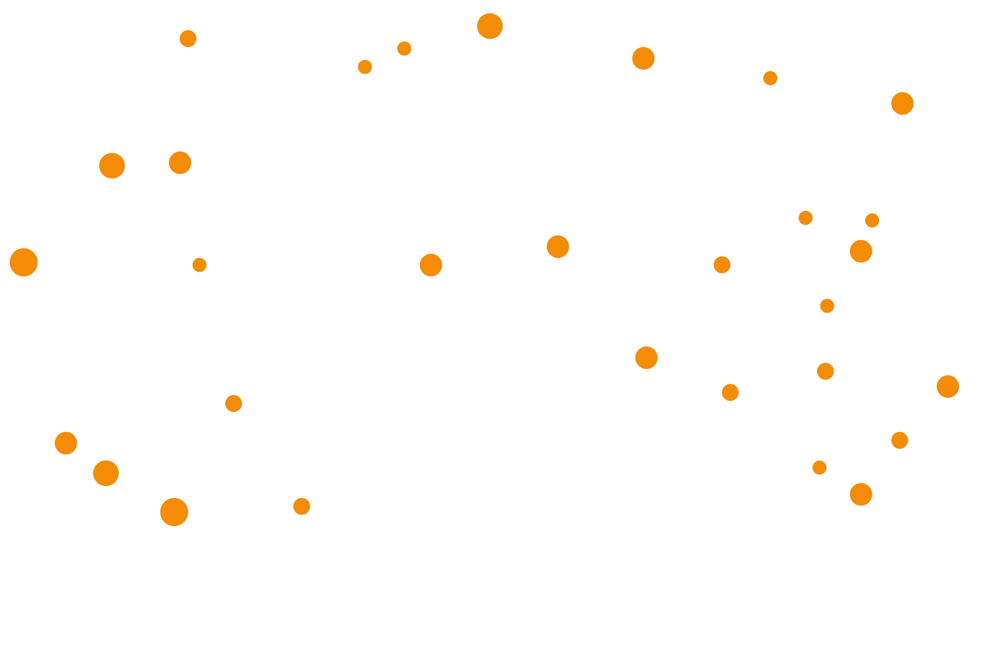 Hintergrundbild mit Orangen Kreisen - 4
