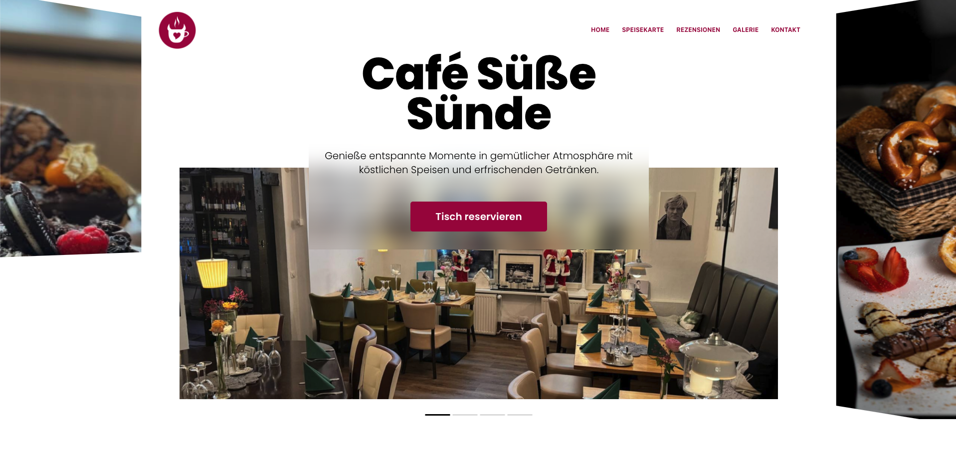 Café Süße Sünde Website